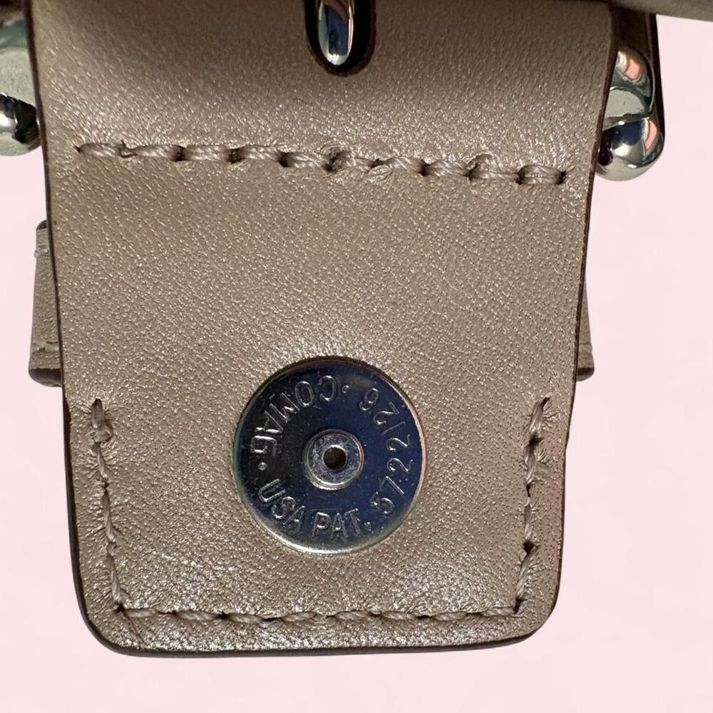 Coach Pink Circle Print Buckle Flap Swingpack Crossbody Bag Y2K - Picture 5 of 6